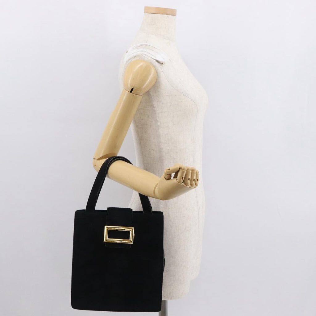 Prada Vintage Handbag Suede Black Suede Handbag