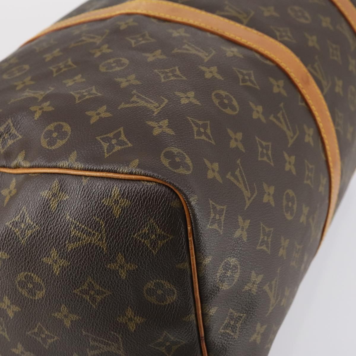 Louis Vuitton Keepall Bag Monogram Canvas Brown Canvas Travel Bag
