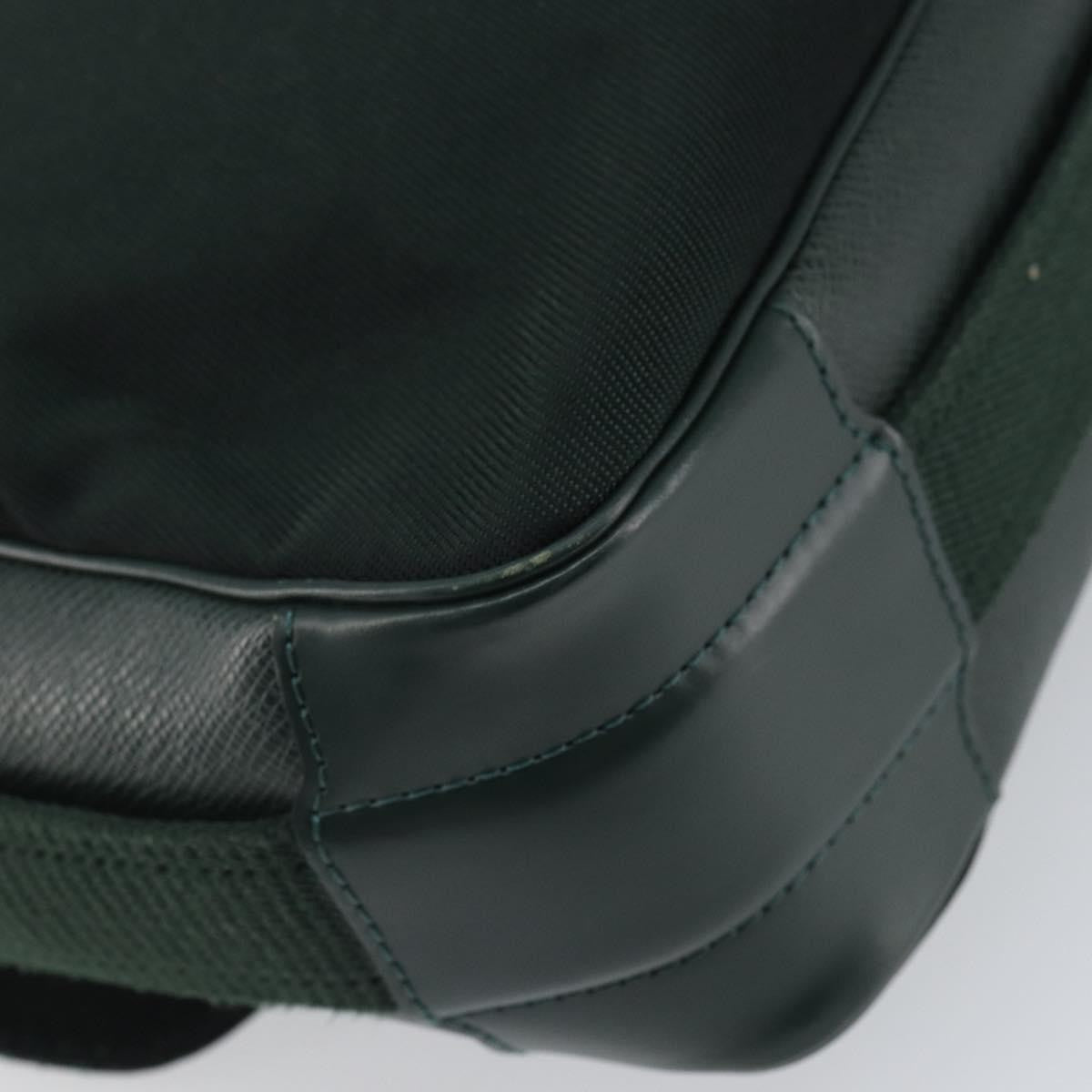 Louis Vuitton Dersou Bag Taiga Leather And Canvas Green Leather Shoulder Bag