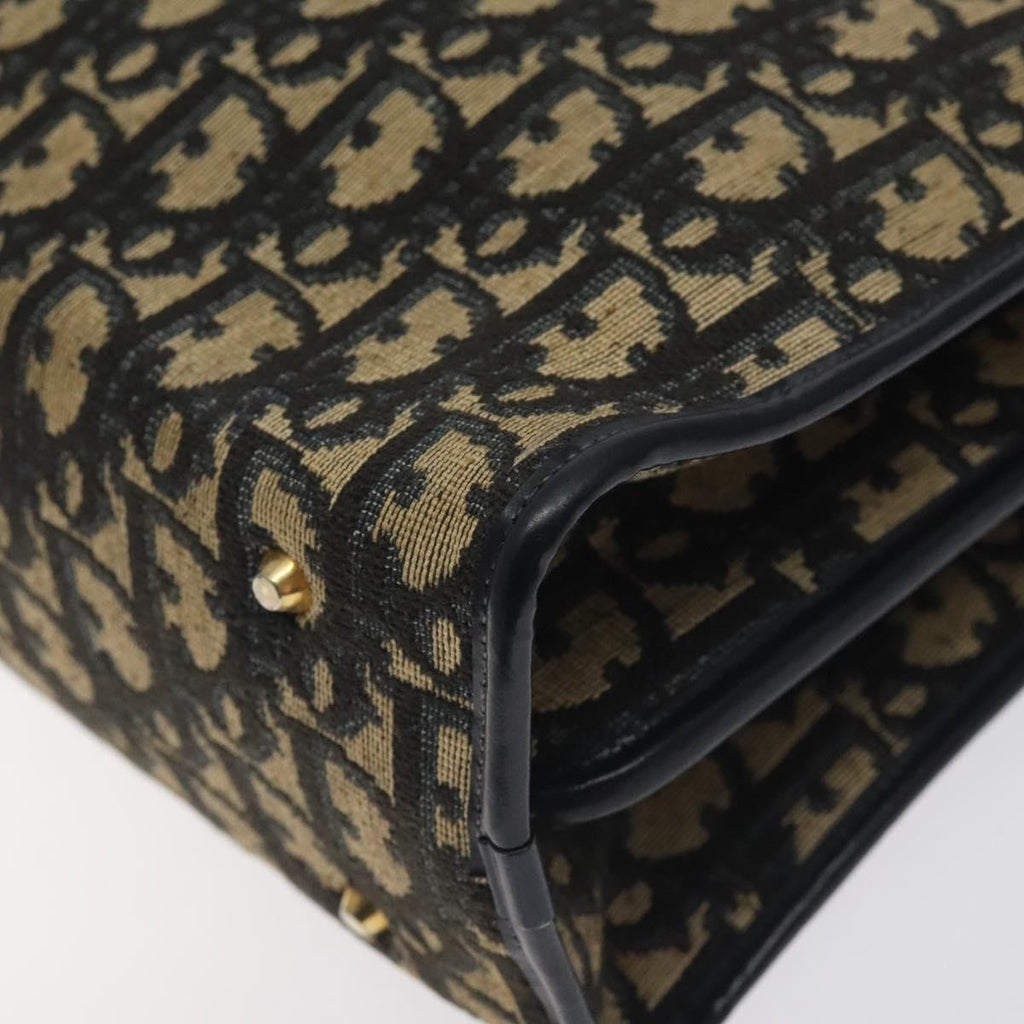 Christian Dior Trotter Shoulder Bag Canvas Navy Canvas Shoulder Bag Bag (Pre-Owned)