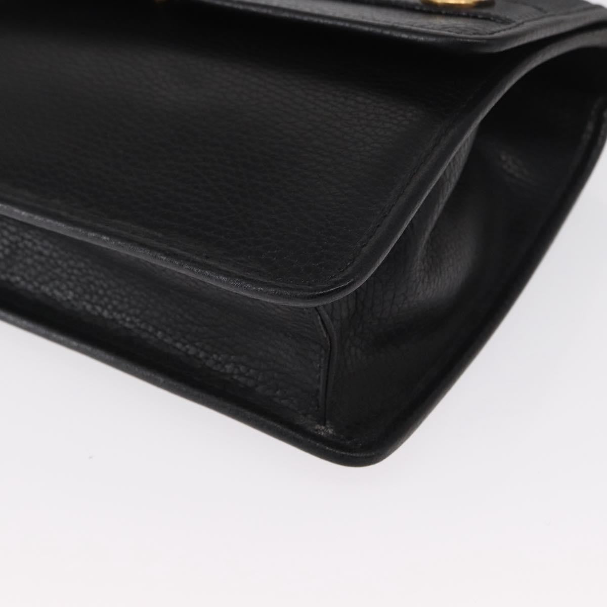 Celine Vintage Shoulder Bag Leather Black Leather Shoulder Bag Bag