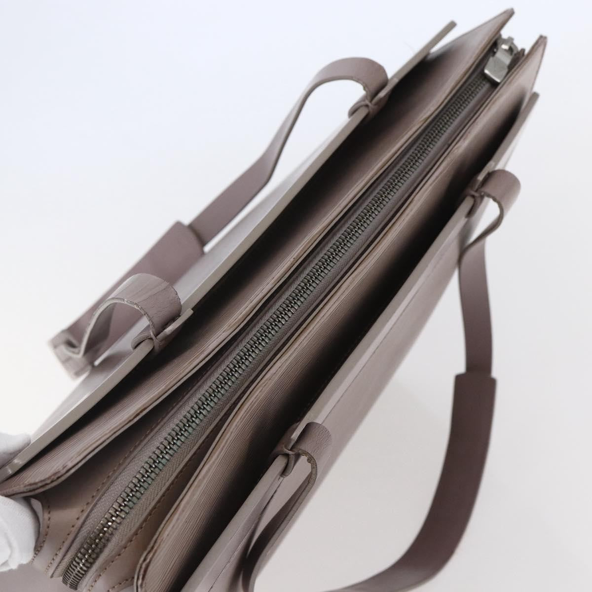 Louis Vuitton Croisette Handbag Epi Leather Purple Leather Tote Bag