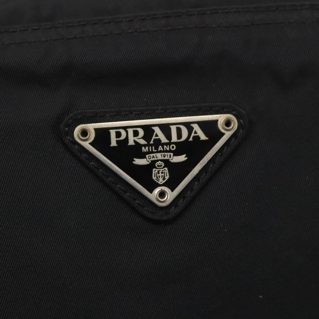 Prada Flat Messenger Bag Tessuto Black Nylon Shoulder Bag Bag