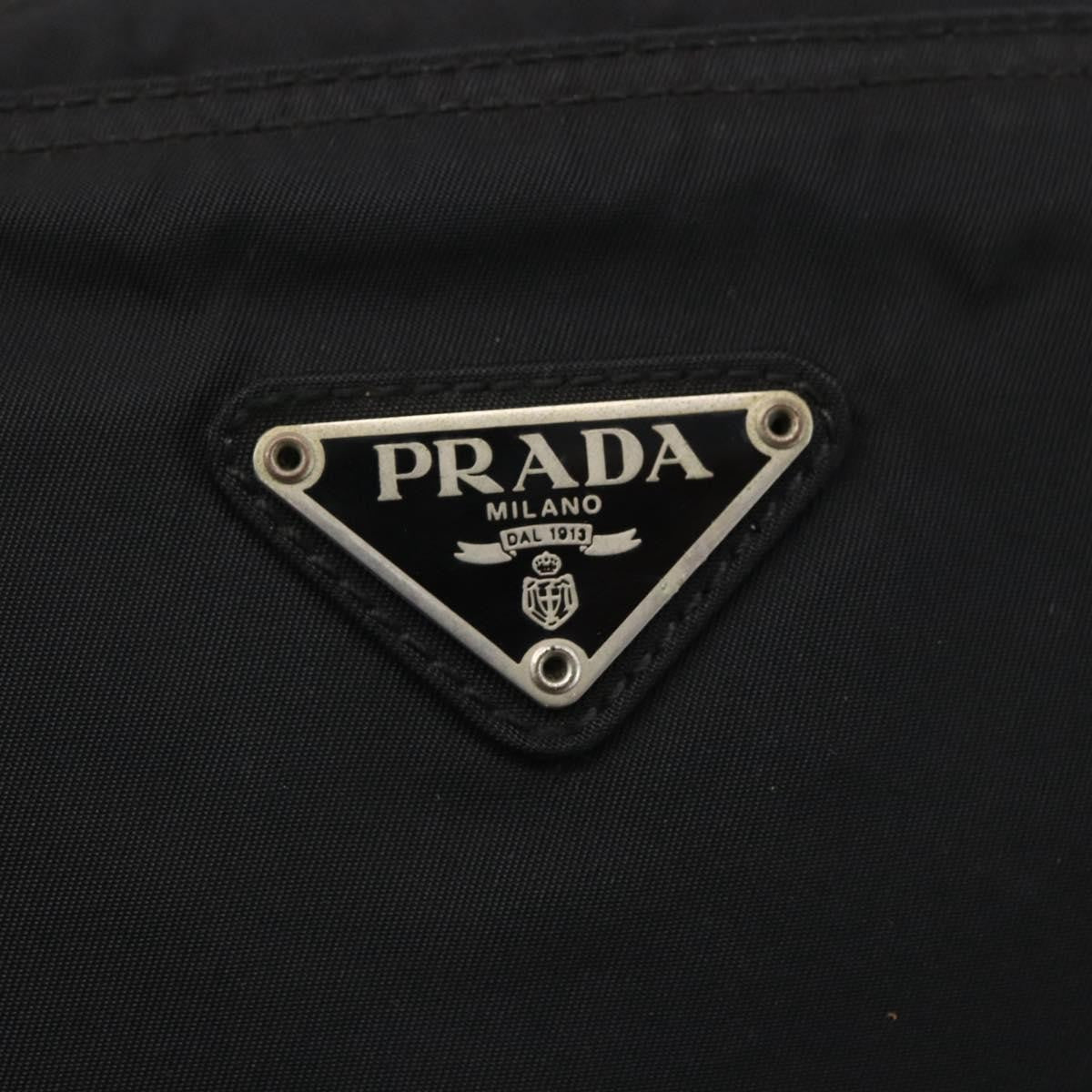 Prada Flat Messenger Bag Tessuto Black Nylon Shoulder Bag Bag
