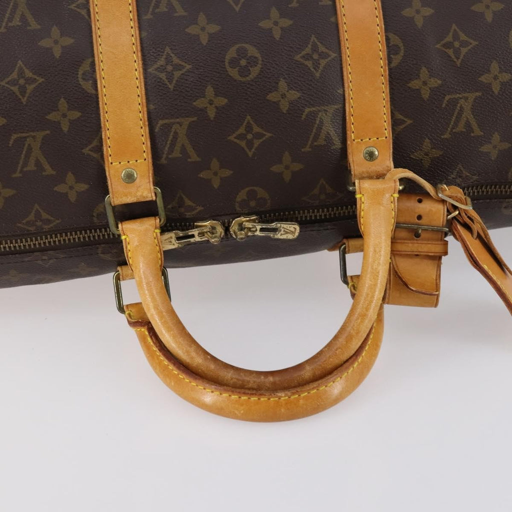 Louis Vuitton Keepall Bag Monogram Canvas Brown Canvas Travel Bag