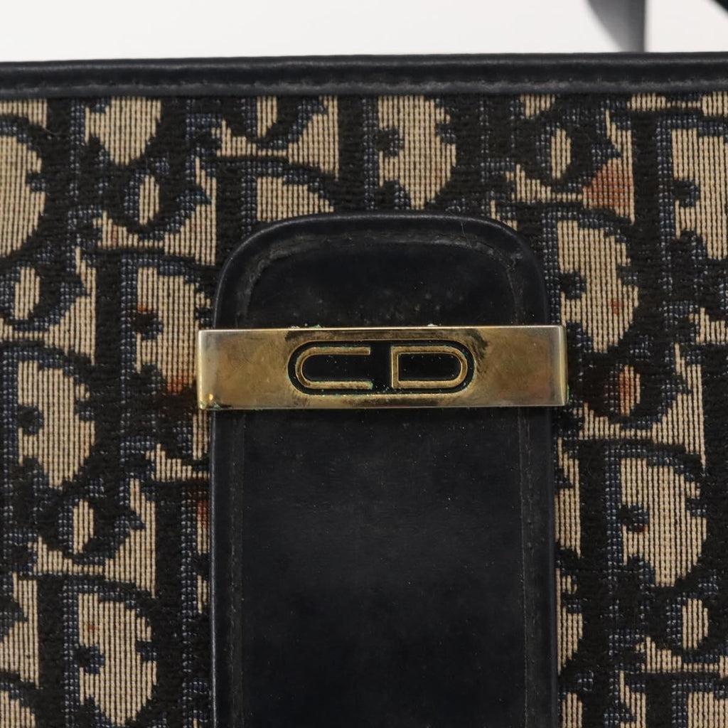 Christian Dior Vintage Cd Trotter Shoulder Bag Canvas Navy Canvas Shoulder Bag Bag (Pre-Owned)