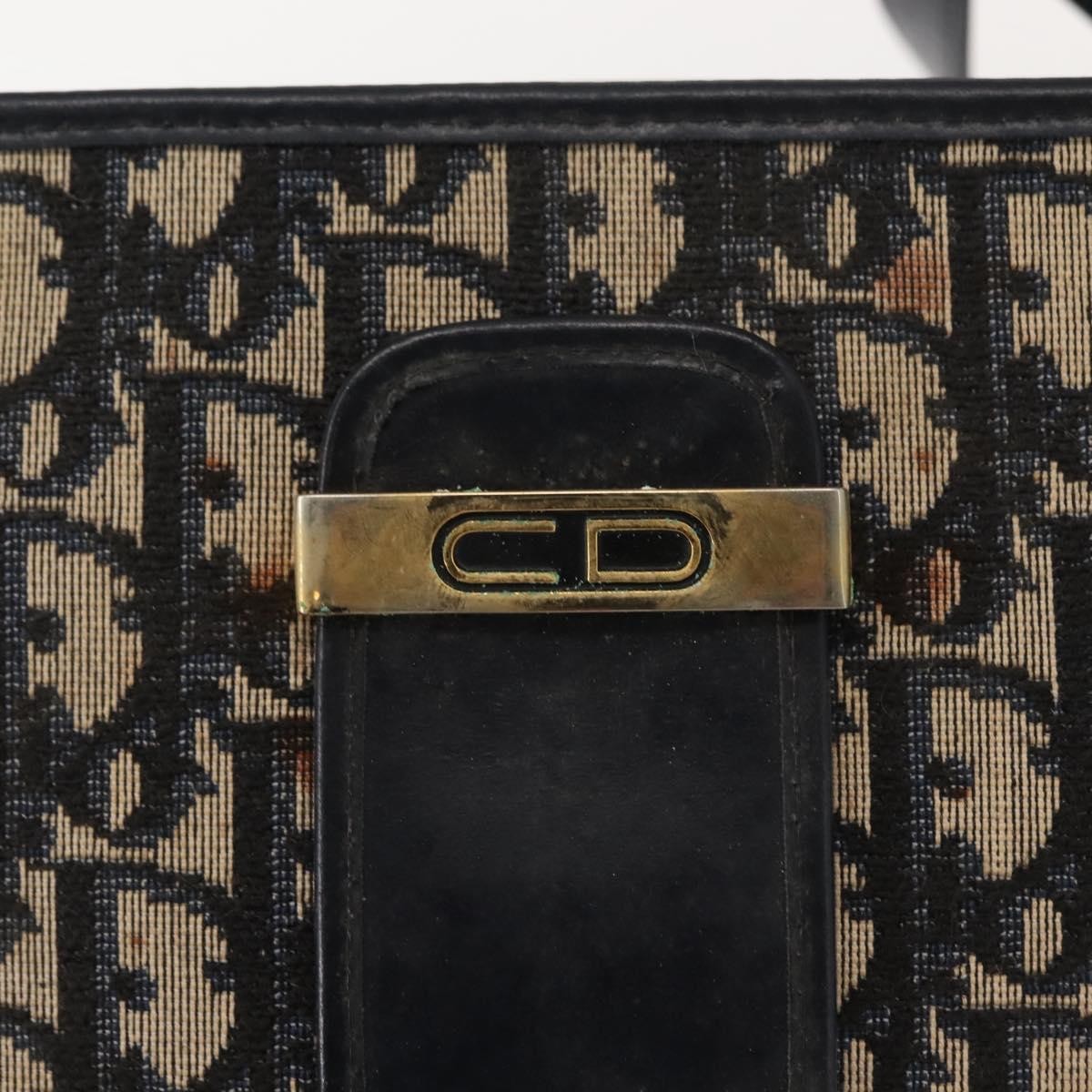 Christian Dior Vintage Cd Trotter Shoulder Bag Canvas Navy Canvas Shoulder Bag Bag (Pre-Owned)