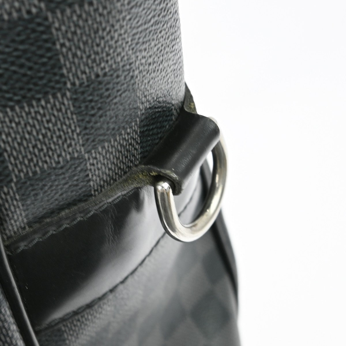 Louis Vuitton Tadao Handbag Damier Graphite Black Canvas Tote Bag