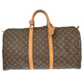 Louis Vuitton Keepall Bag Monogram Canvas Brown Canvas Travel Bag