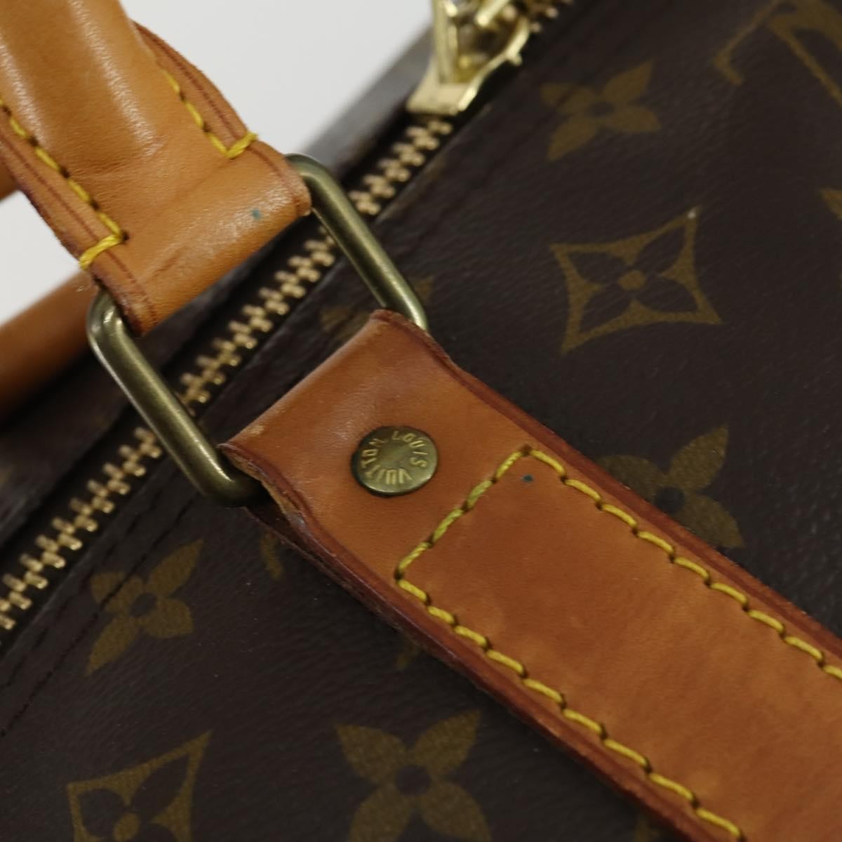 Louis Vuitton Keepall Bag Monogram Canvas Brown Canvas Travel Bag