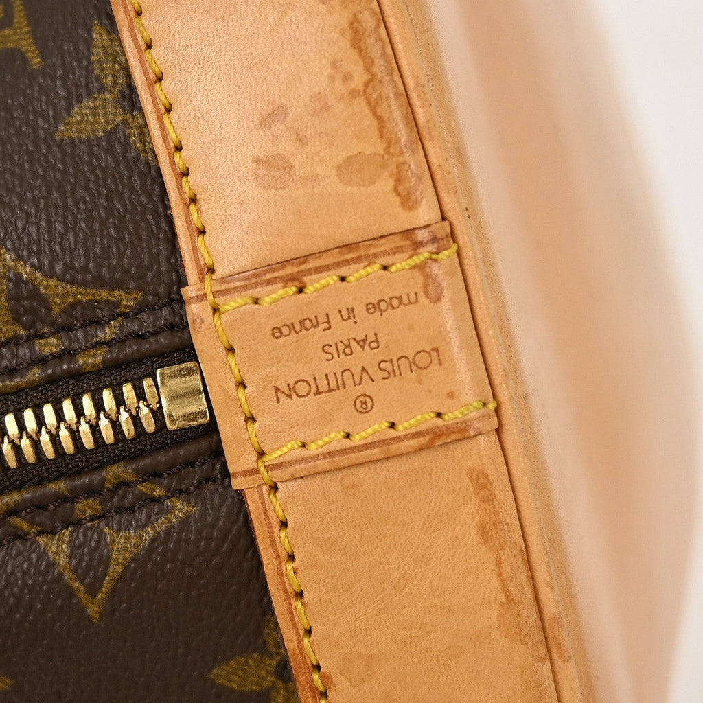 Louis Vuitton Alma Handbag Monogram Canvas Brown Canvas Handbag