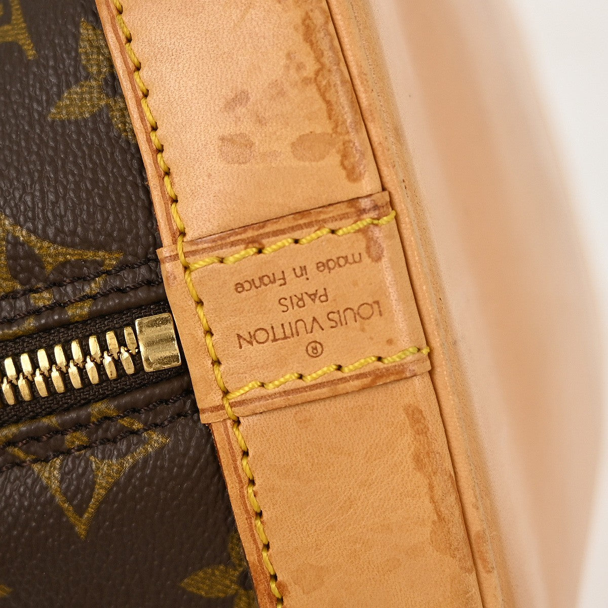 Louis Vuitton Alma Handbag Monogram Canvas Brown Canvas Handbag