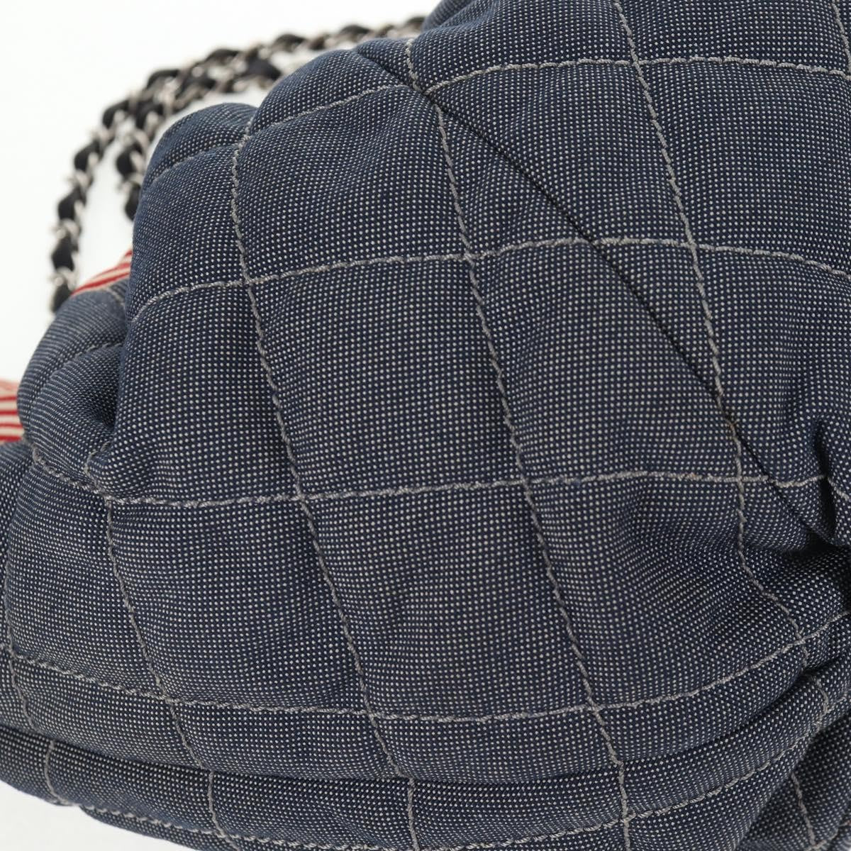 Chanel Stretch Spirit Cabas Quilted Denim Blue Denim_Jeans Bag