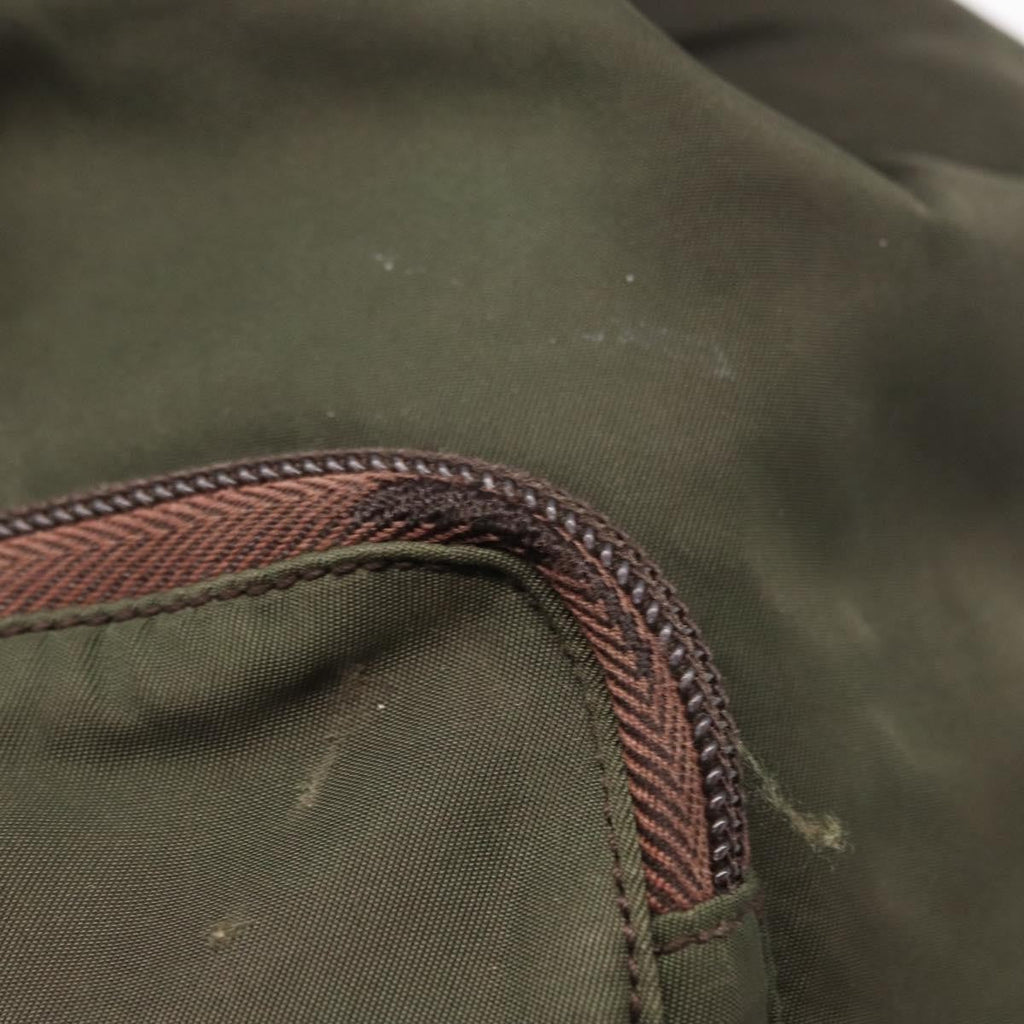 Prada Front Pocket Backpack Tessuto Khaki Nylon Backpack Bag