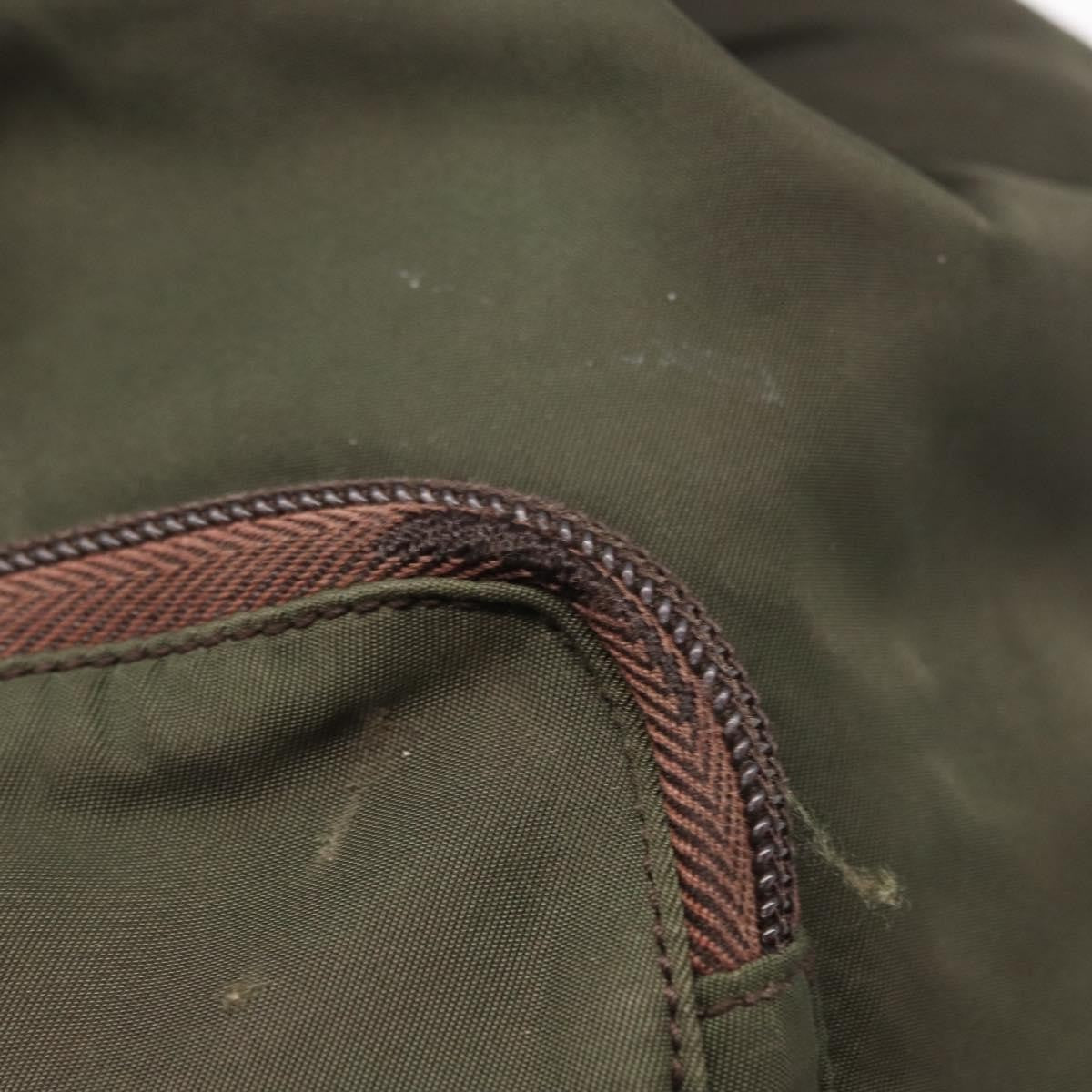 Prada Front Pocket Backpack Tessuto Khaki Nylon Backpack Bag