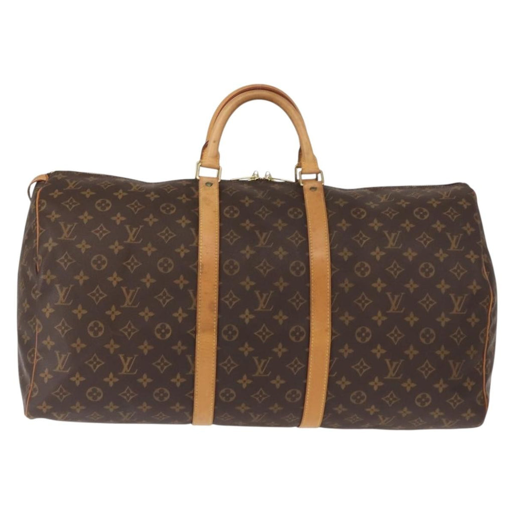 Louis Vuitton Keepall Bag Monogram Canvas Brown Canvas Travel Bag