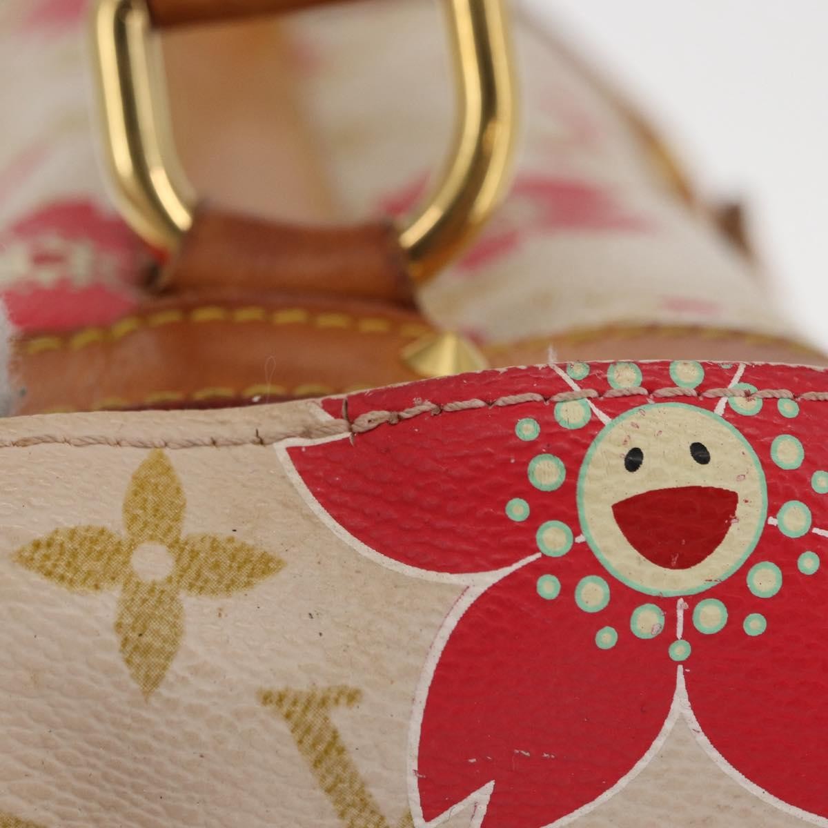 Louis Vuitton Retro Bag Limited Edition Cherry Blossom Monogram White Canvas Handbag