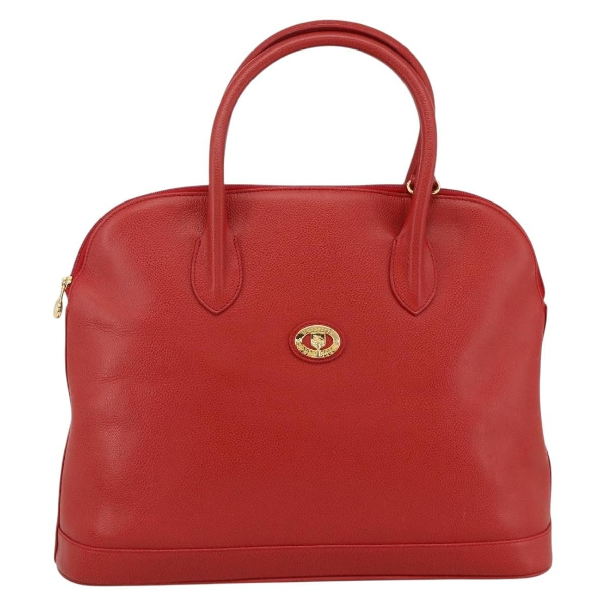 Burberry Vintage Handbag Leather Red Leather Handbag