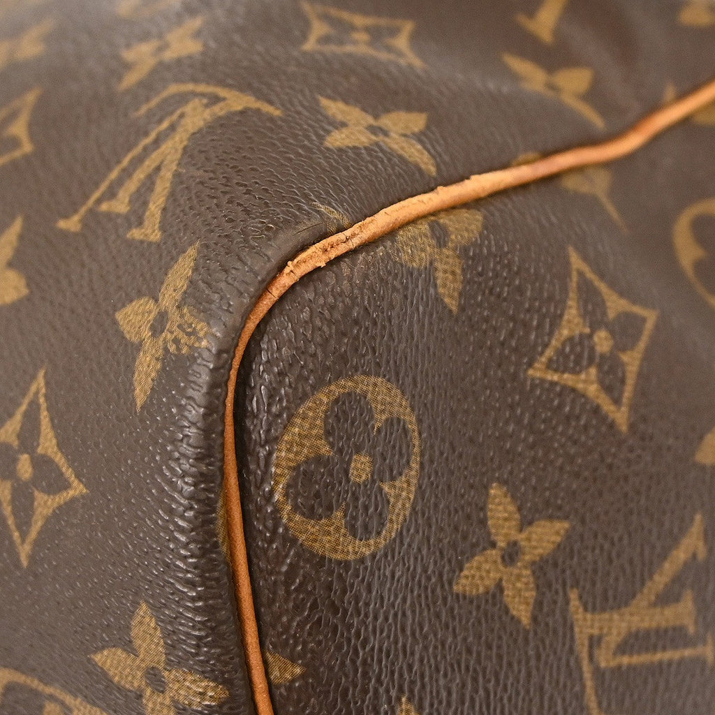 Louis Vuitton Keepall Bag Monogram Canvas Brown Canvas Travel Bag