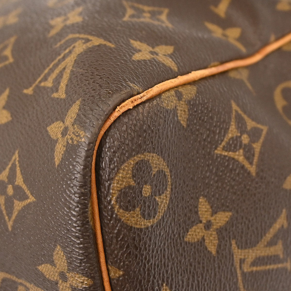 Louis Vuitton Keepall Bag Monogram Canvas Brown Canvas Travel Bag
