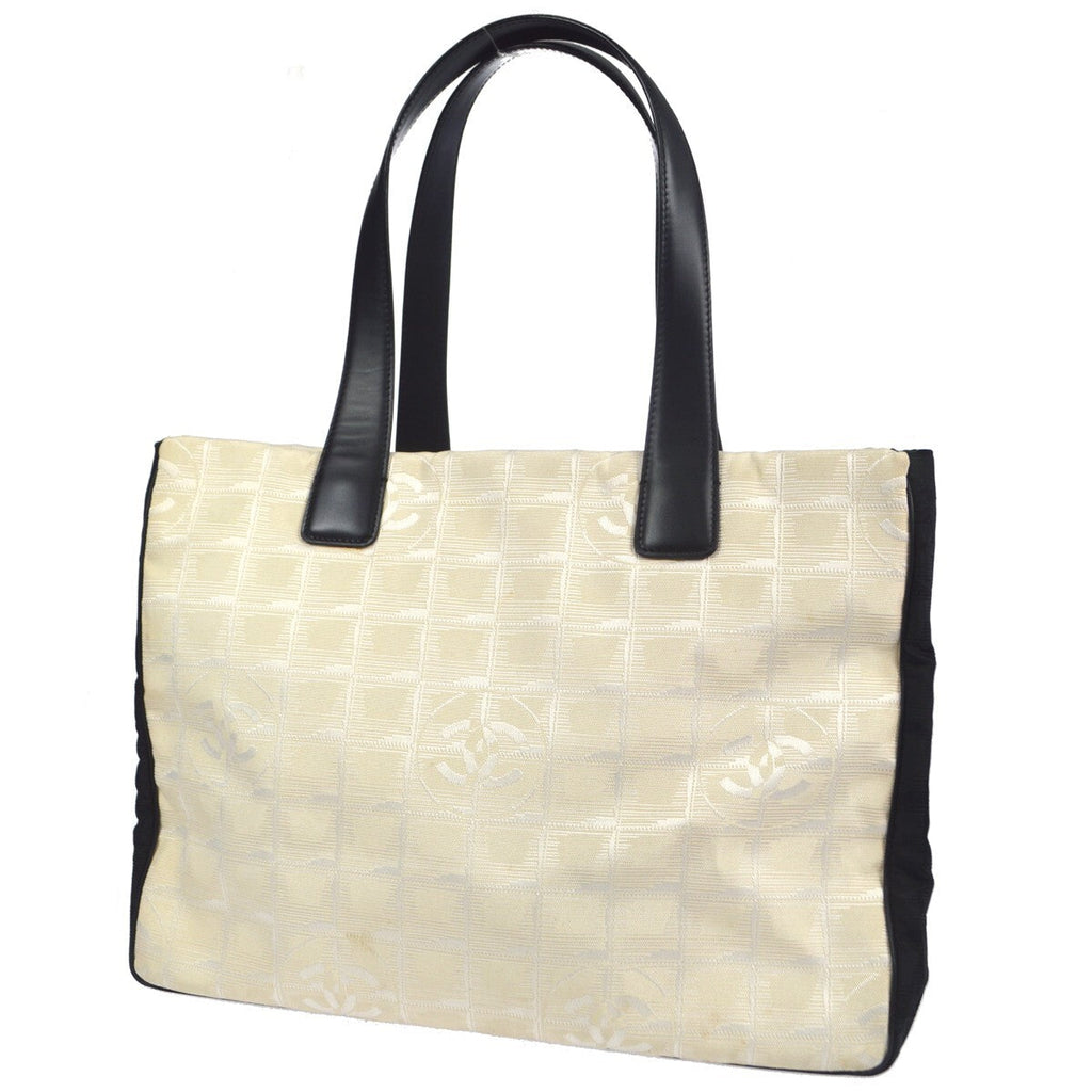 Chanel Travel Line Tote Nylon White Nylon Tote Bag Bag