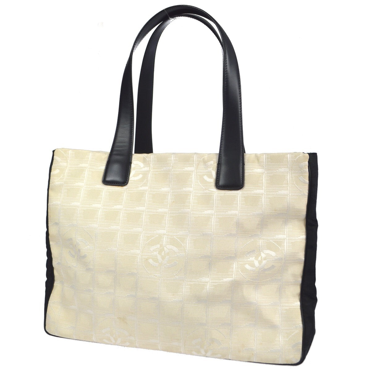 Chanel Travel Line Tote Nylon White Nylon Tote Bag Bag