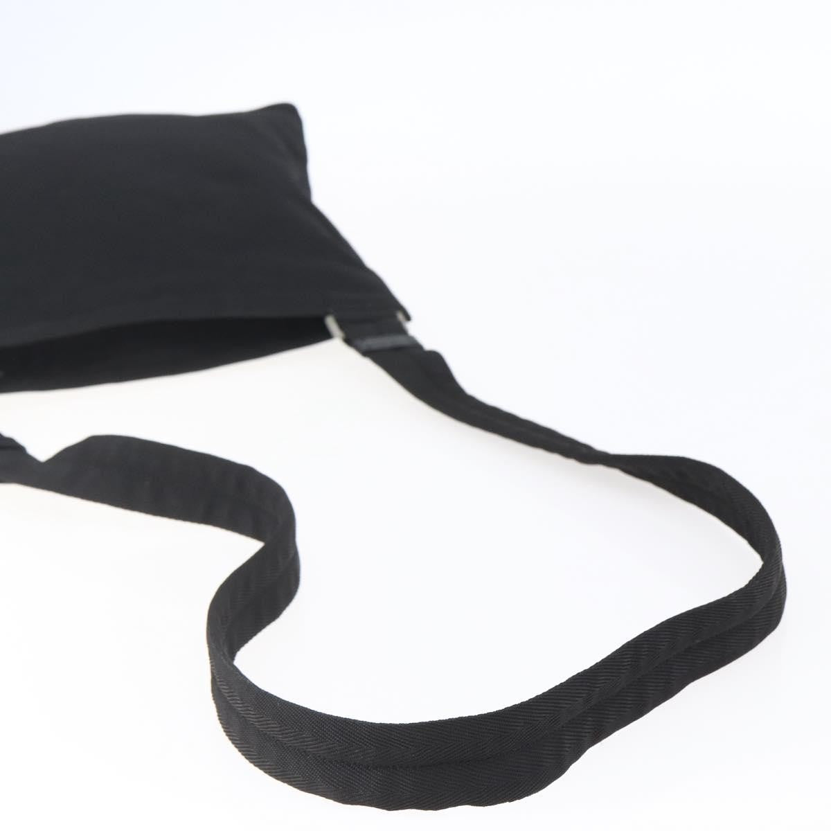 Prada Flat Messenger Bag Tessuto Black Nylon Shoulder Bag Bag