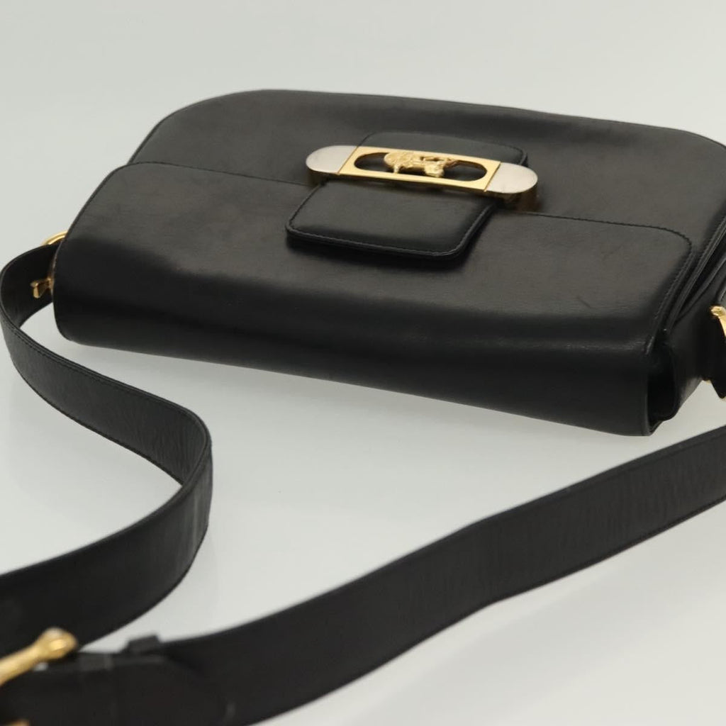 Celine Horse Carriage Shoulder Bag Leather Black Leather Bag