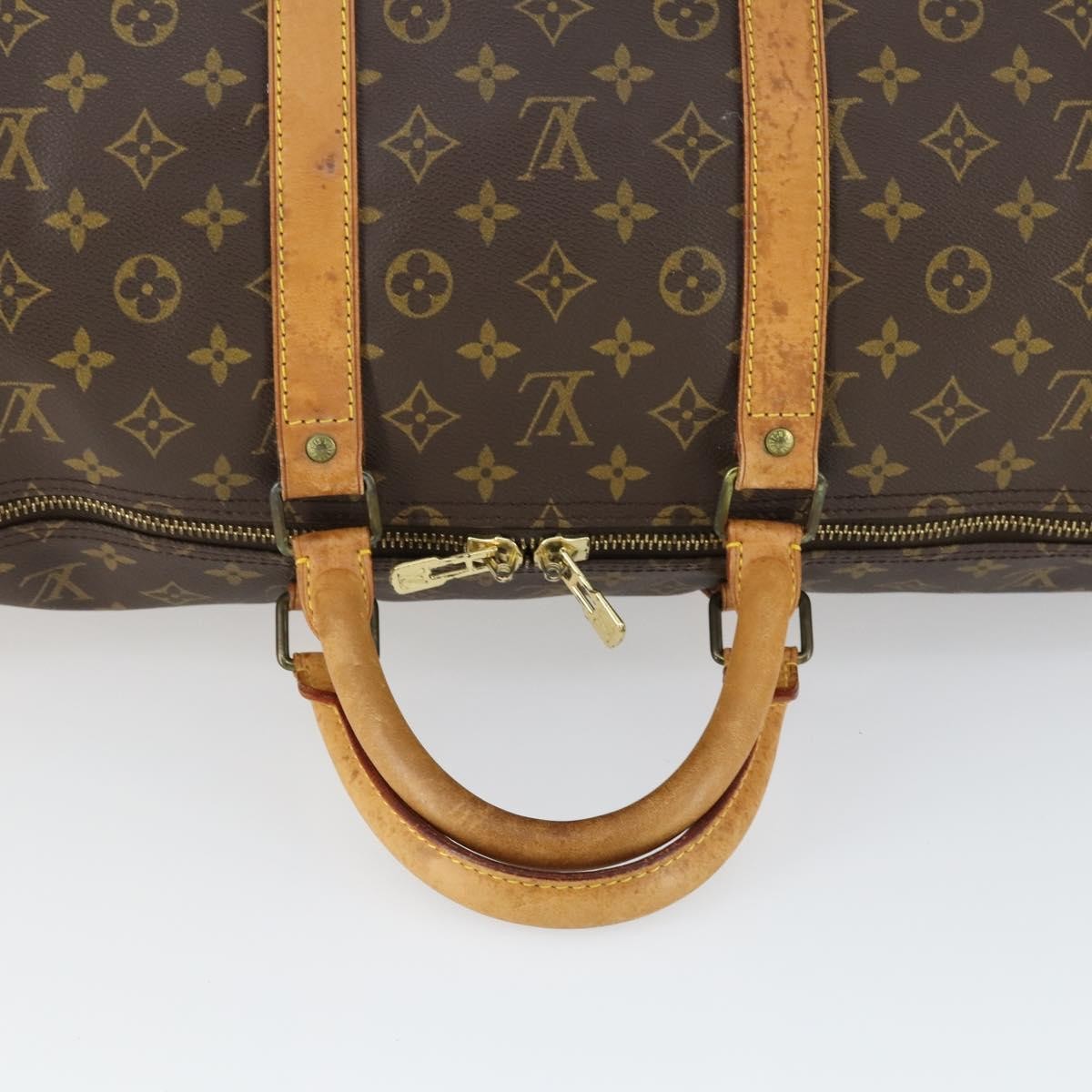 Louis Vuitton Keepall Bag Monogram Canvas Brown Canvas Travel Bag