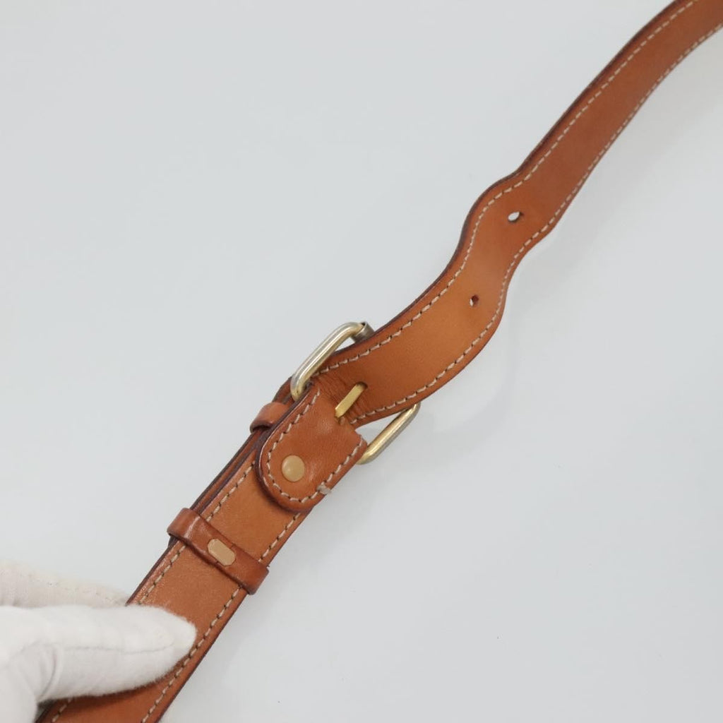 Celine Vintage Macadam Shoulder Bag Canvas And Leather Brown Canvas Shoulder Bag Bag