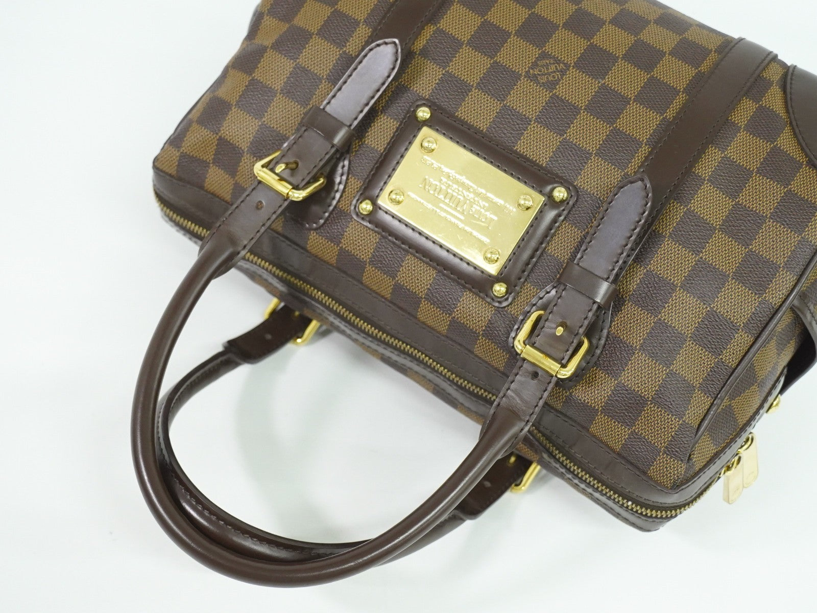 Louis Vuitton Berkeley Handbag Damier Brown Canvas Handbag