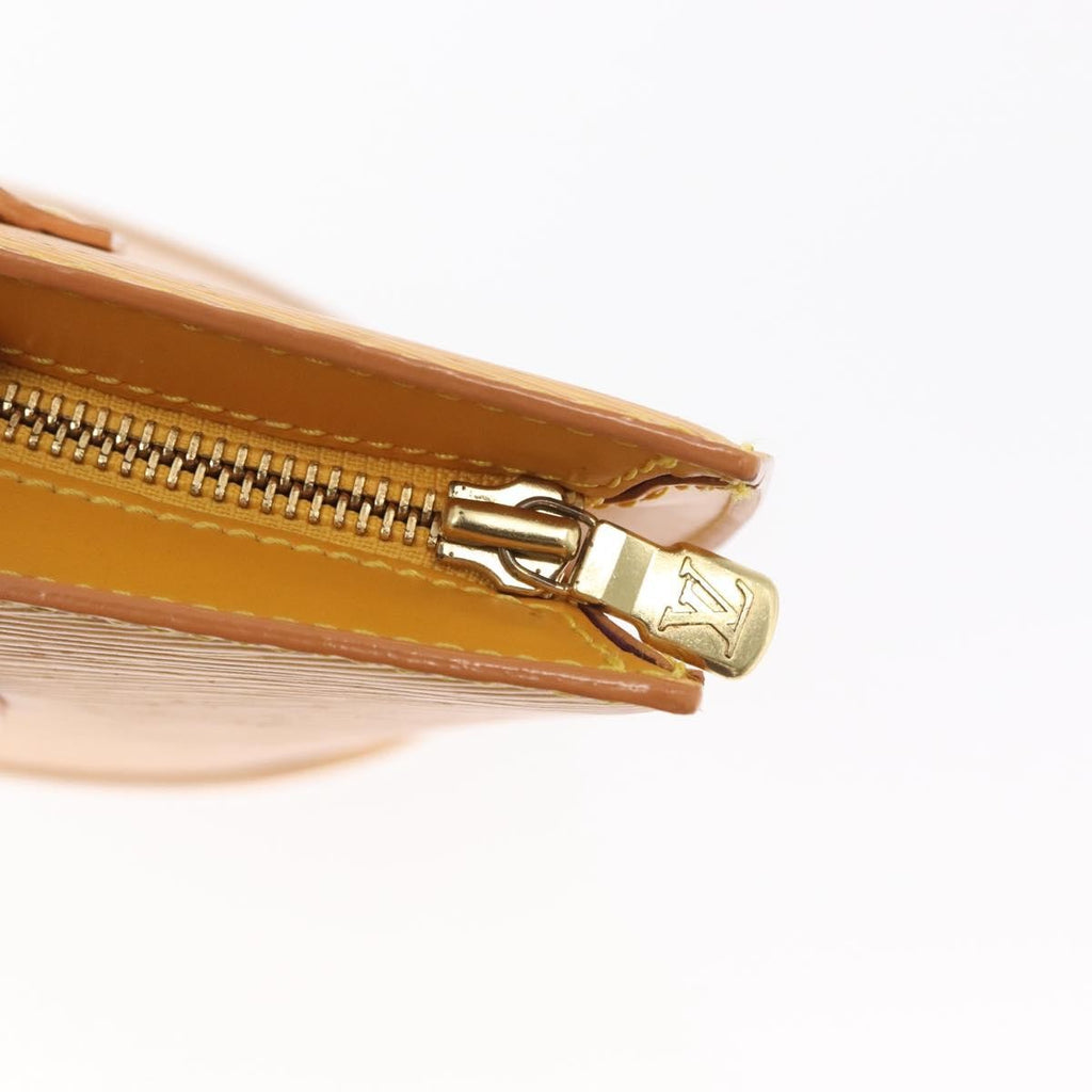 Louis Vuitton Saint Jacques Handbag Epi Leather Yellow Leather Handbag