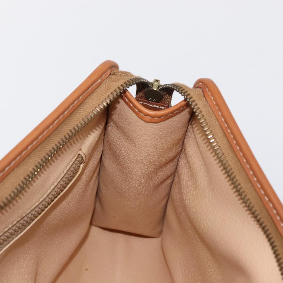 Celine Macadam Pochette Canvas And Leather Beige Canvas Clutche & Pouche Bag