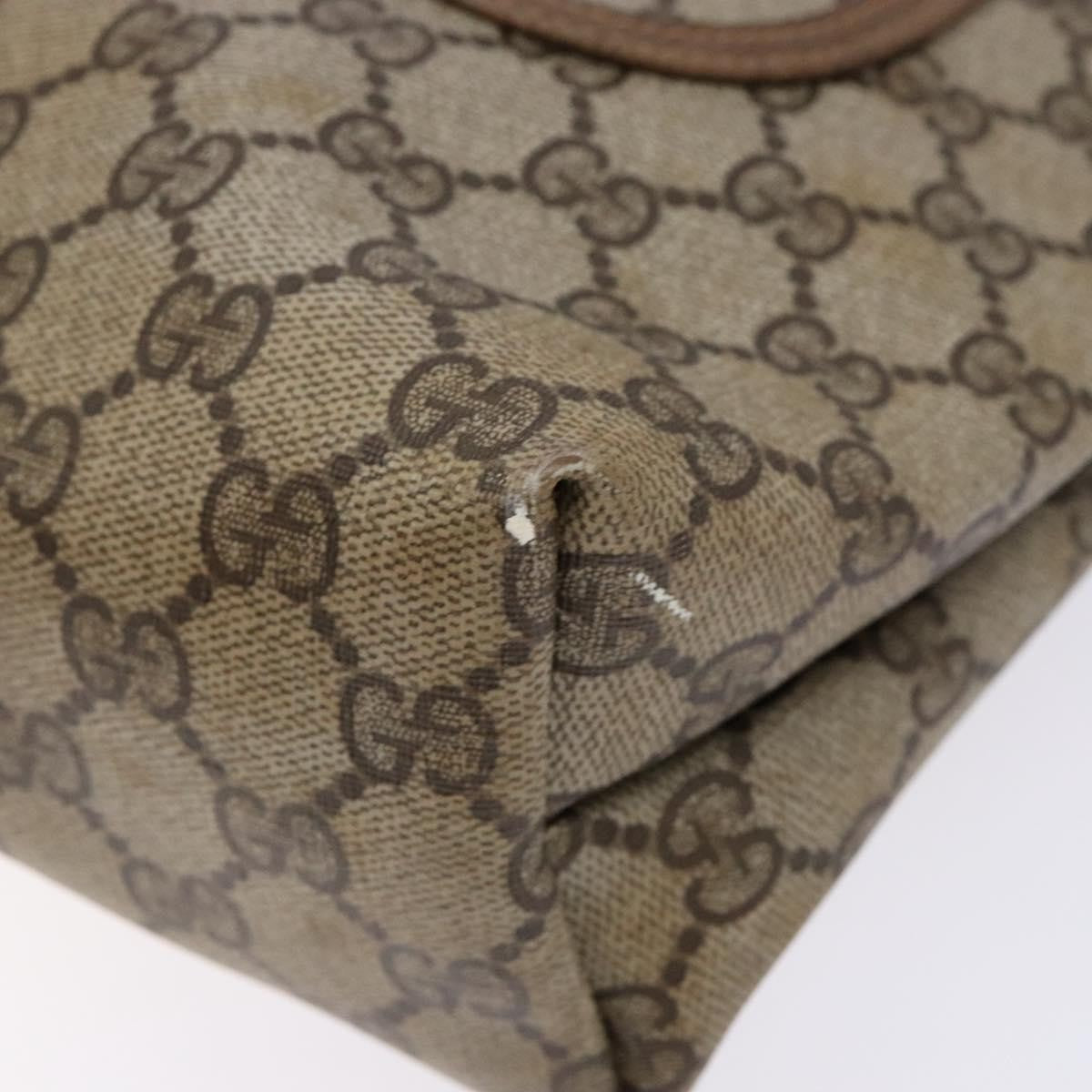 Gucci Ophidia Front Pocket Shopper Tote Gg Coated Canvas Beige Canvas Tote Bag Bag (Pre-Owned)