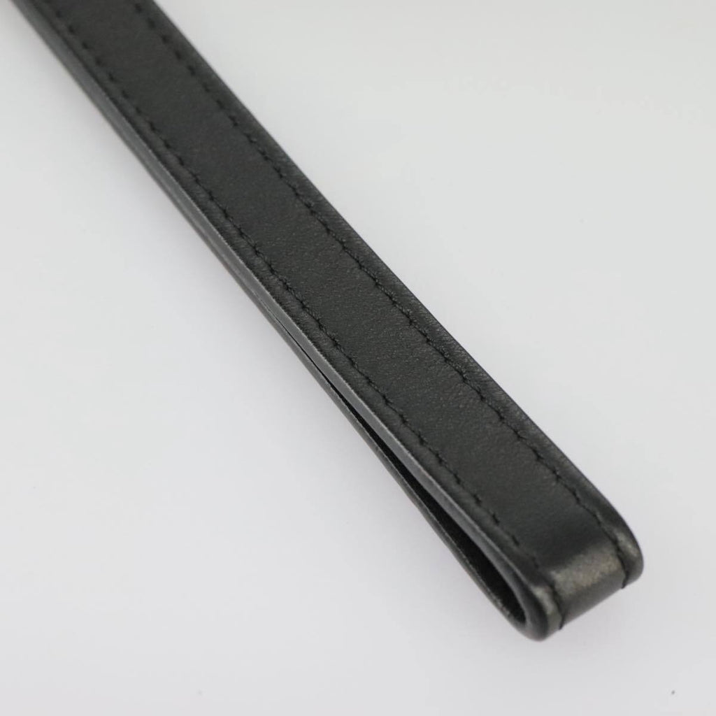 Louis Vuitton Disk Pouch Leather Black Leather Clutche & Pouche Bag