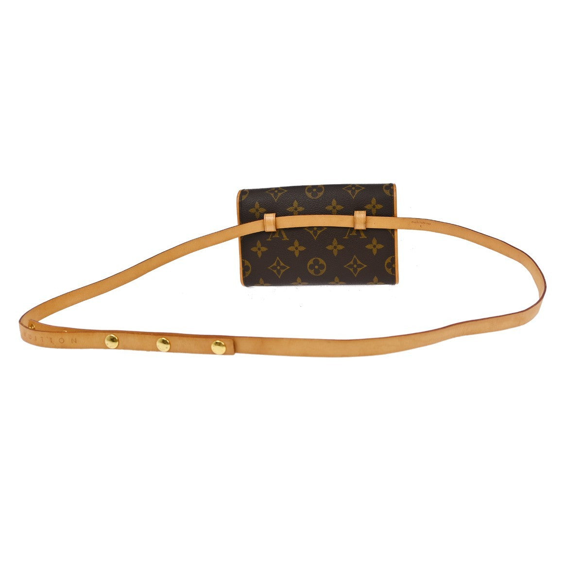Louis Vuitton Florentine Waist Bag Monogram Canvas Brown Canvas Clutche & Pouche Bag
