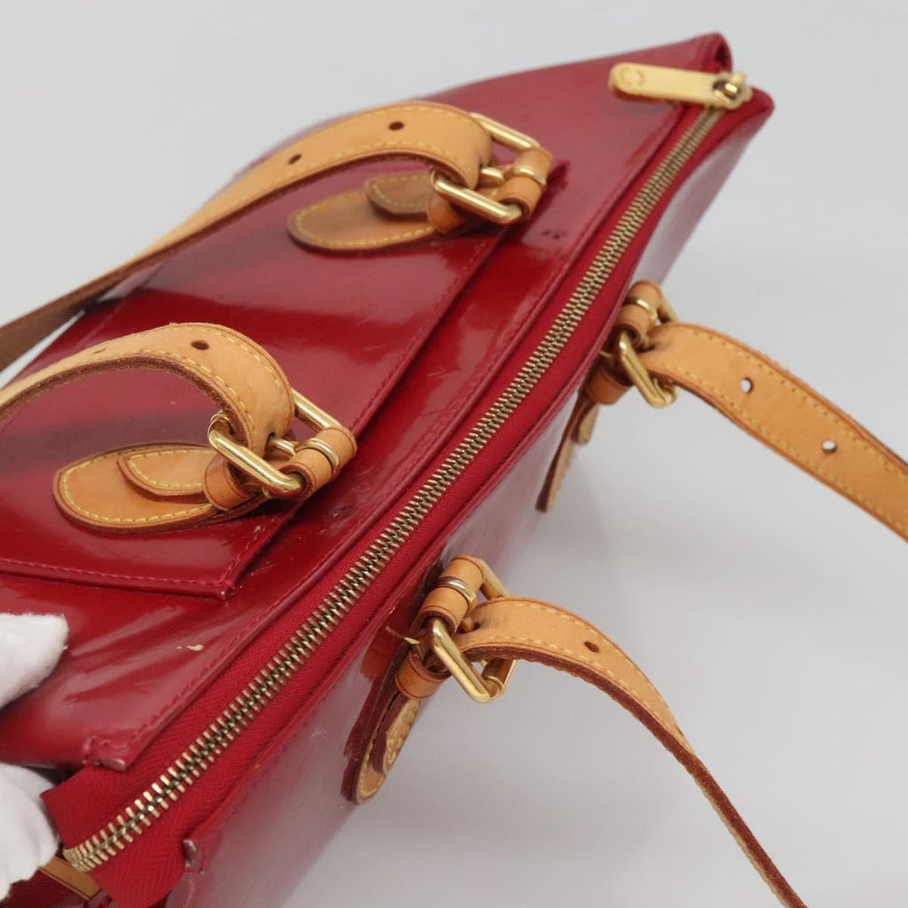 Louis Vuitton Rosewood Avenue Handbag Monogram Vernis Red Patent_Leather Handbag