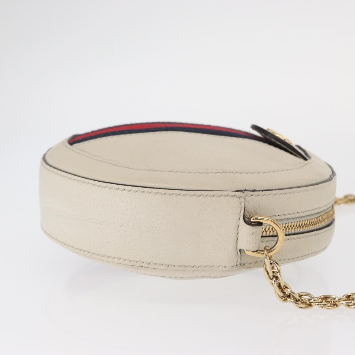 Gucci Gg Marmont Shoulder Bag Matelasse Leather White Leather Shoulder Bag Bag (Pre-Owned)
