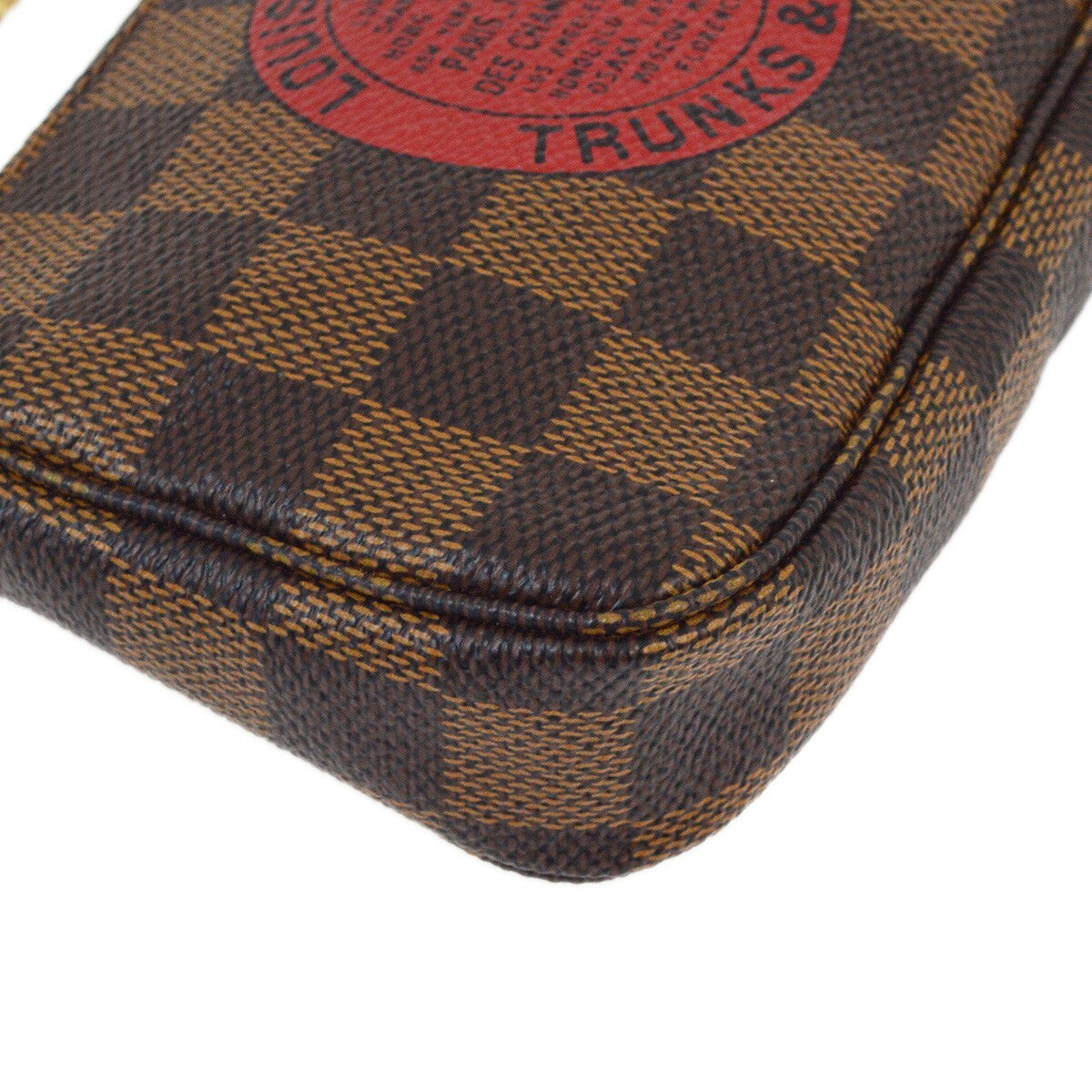 Louis Vuitton Pochette Accessoires Limited Edition Damier Brown Canvas Clutche & Pouche Bag