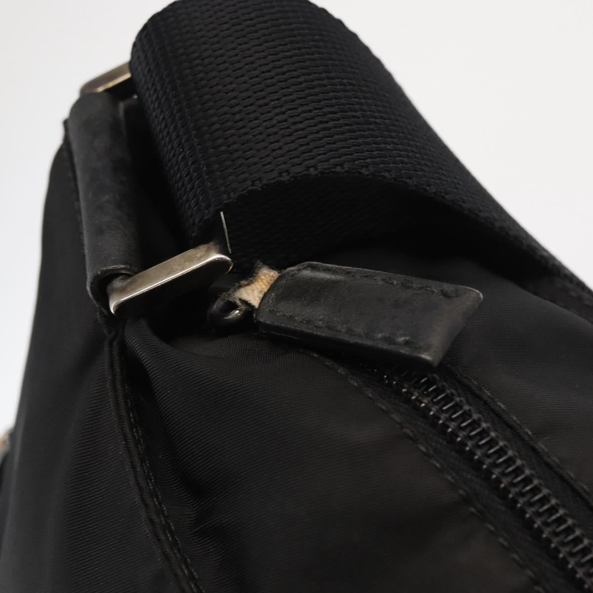 Prada Front Pocket Messenger Bag Tessuto Black Nylon Shoulder Bag Bag