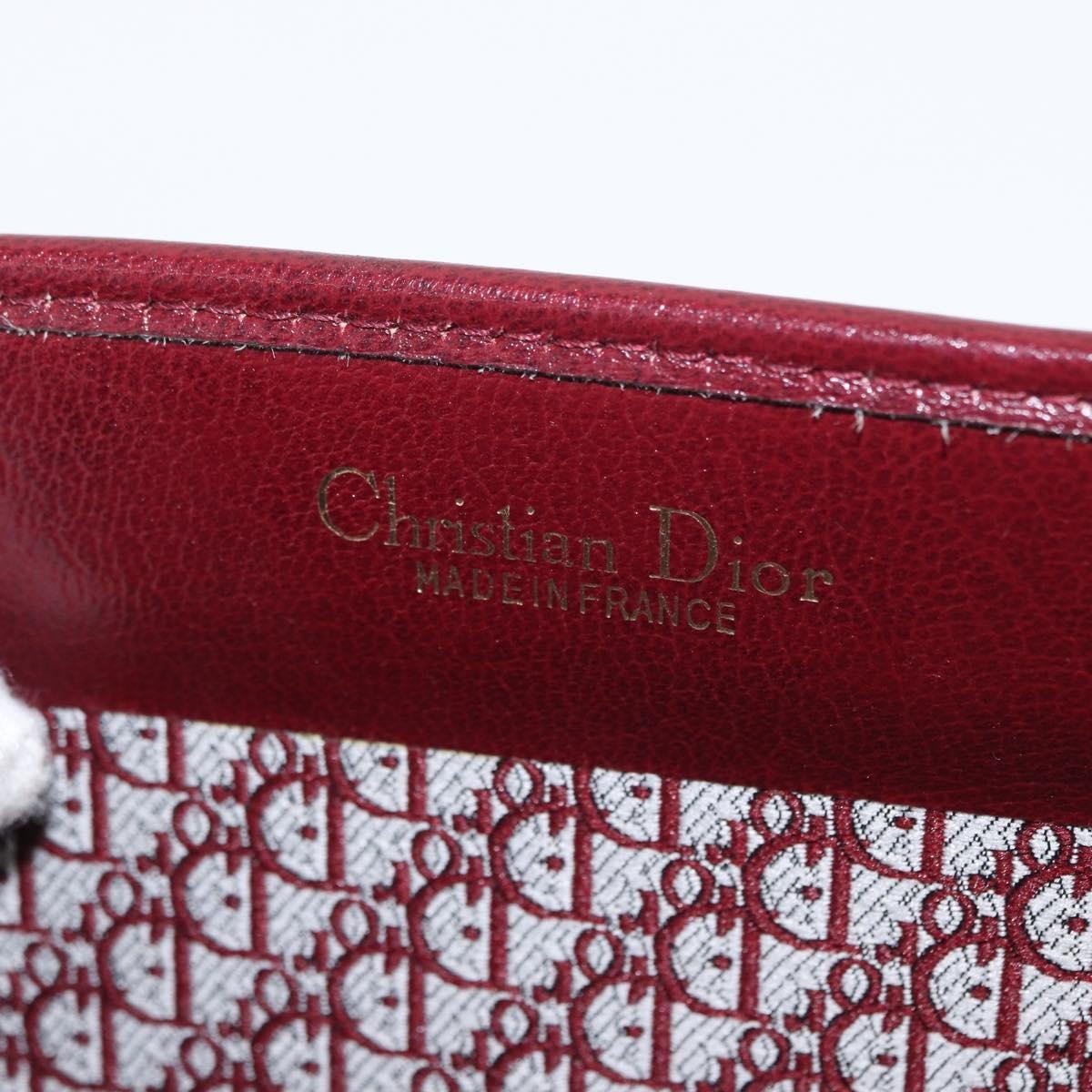 Christian Dior Vintage Chain Flap Shoulder Bag Leather Burgundy Leather Shoulder Bag Bag (Pre-Owned)