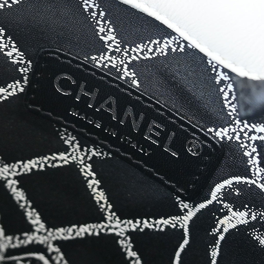 Chanel Essential Shopping Tote Leather White Calfskin Tote Bag Bag