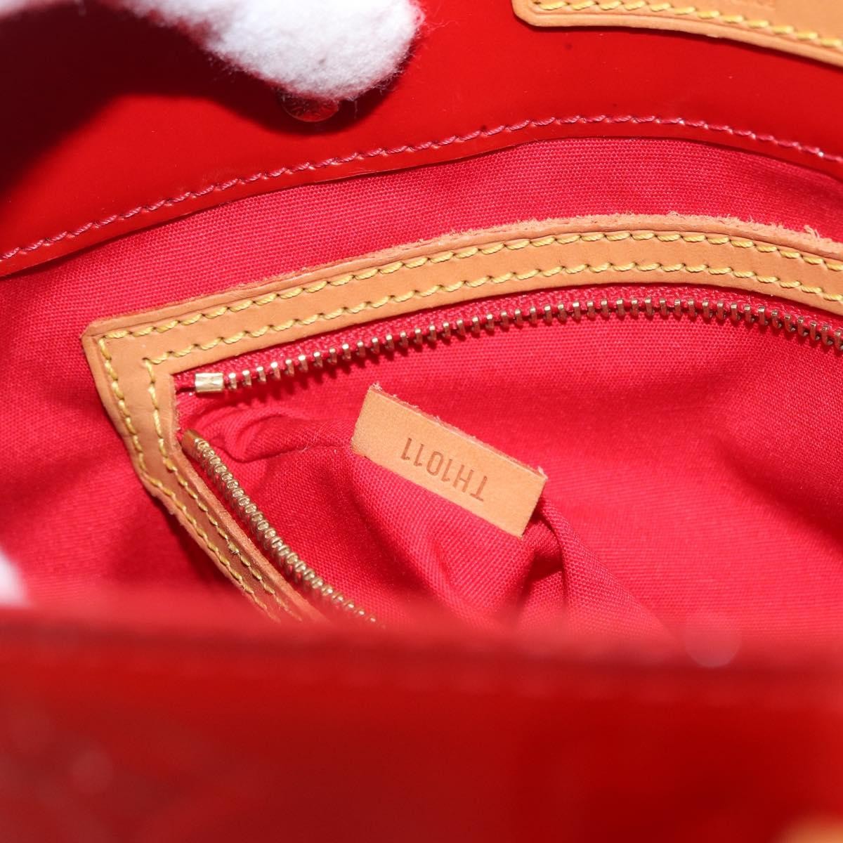 Louis Vuitton Reade Handbag Monogram Vernis Red Patent_Leather Handbag