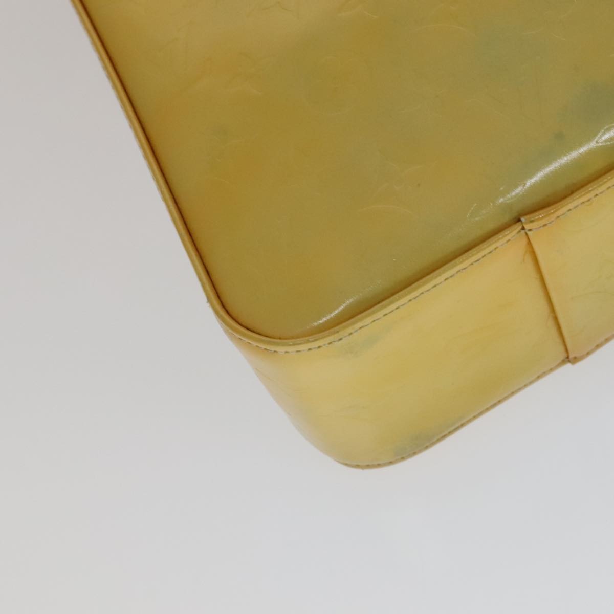 Louis Vuitton Columbus Handbag Monogram Vernis Yellow Patent_Leather Bag