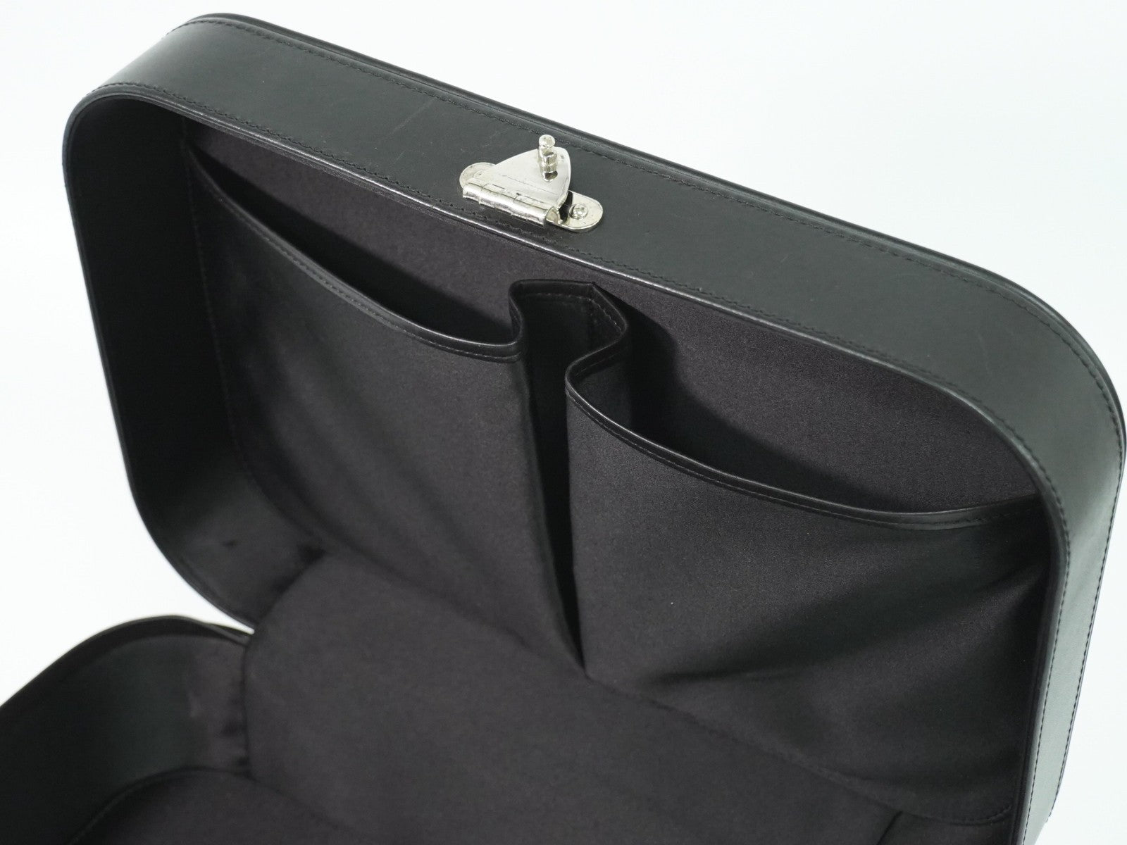 Louis Vuitton Valisette Handbag Monogram Glace Leather Black Patent_Leather Handbag