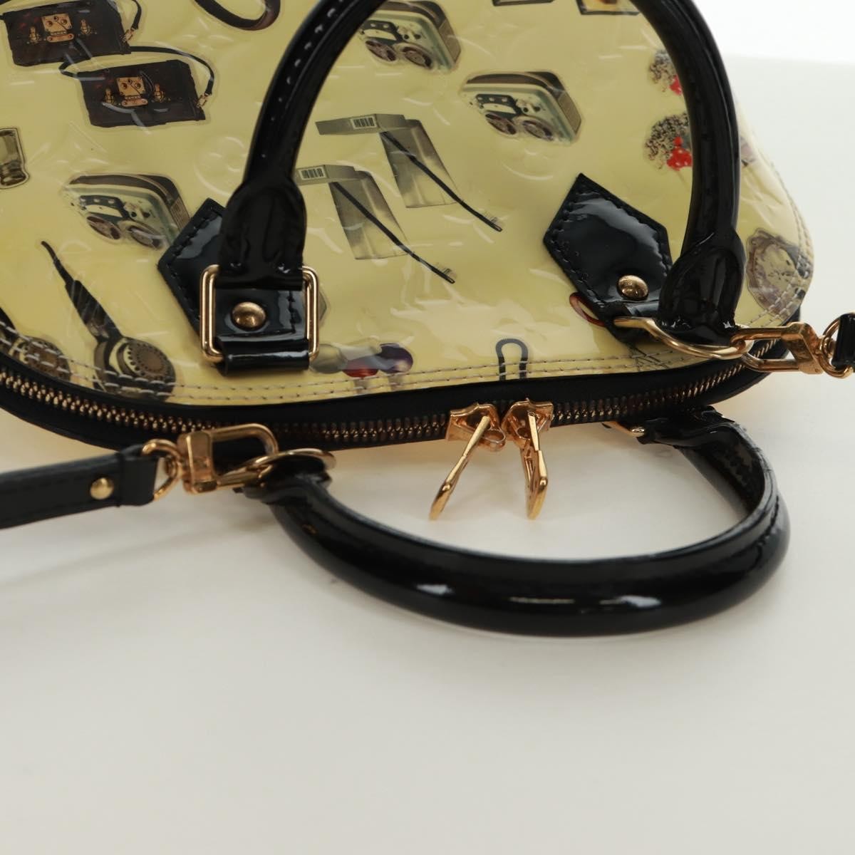 Louis Vuitton Alma Handbag Limited Edition Stickers Monogram Vernis Multicolour Patent_Leather Handbag