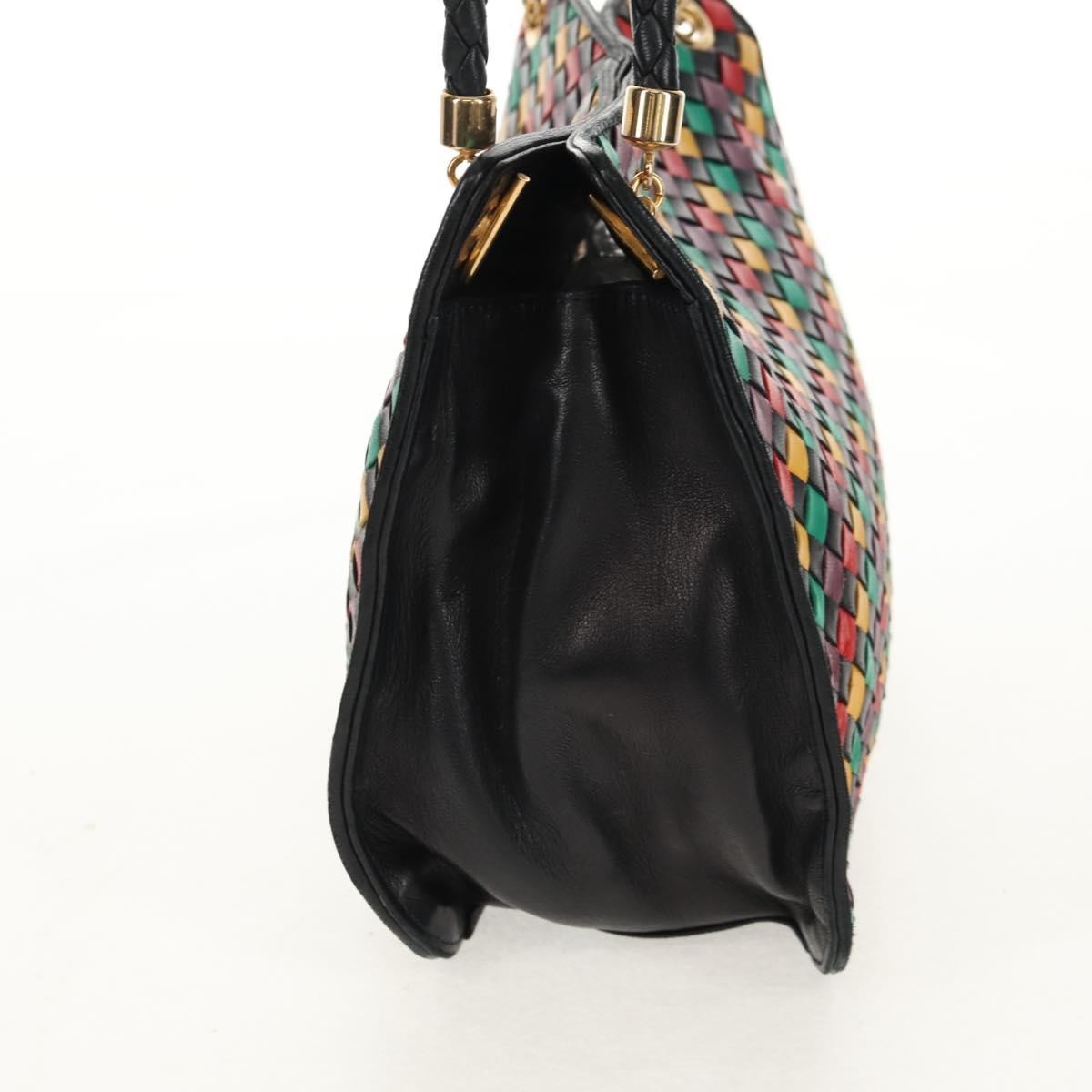 Bottega Veneta Intrecciato Shoulder Bag Leather Multicolour Leather Shoulder Bag Bag