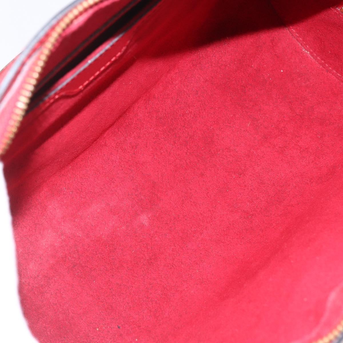 Louis Vuitton Soufflot Handbag Epi Leather Red Leather Shoulder Bag