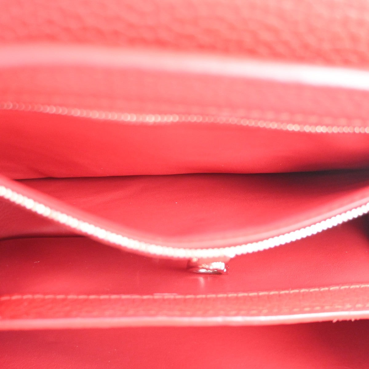 Louis Vuitton Capucines Bag Leather Red Leather Handbag