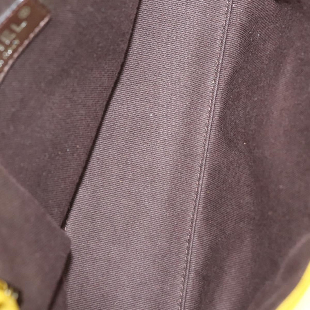 Chanel Two Tone Mademoiselle Lock Flap Bag Quilted Lambskin Yellow Leather Shoulder Bag Bag